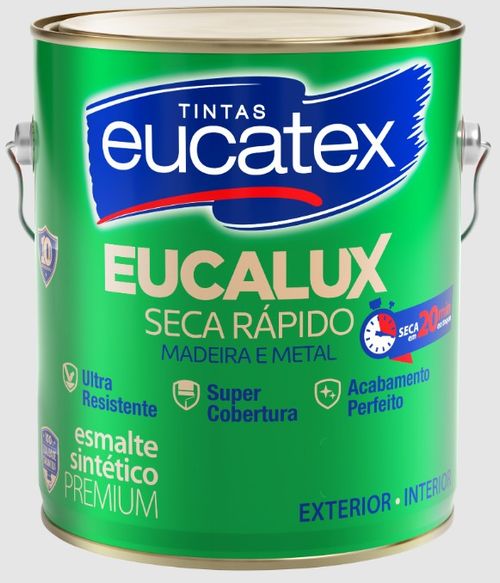 TINTA ESMALTE BASE SOLVENTE EUCALUX BRANCO