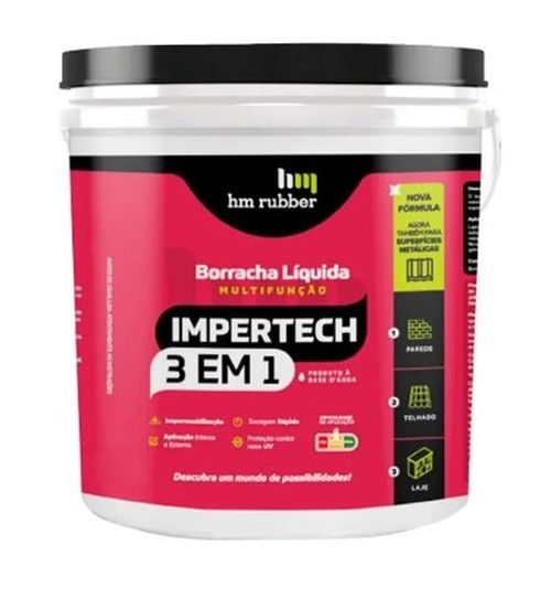 BORRACHA LIQUIDA 3 E 1 BRANCO IMPERTECH