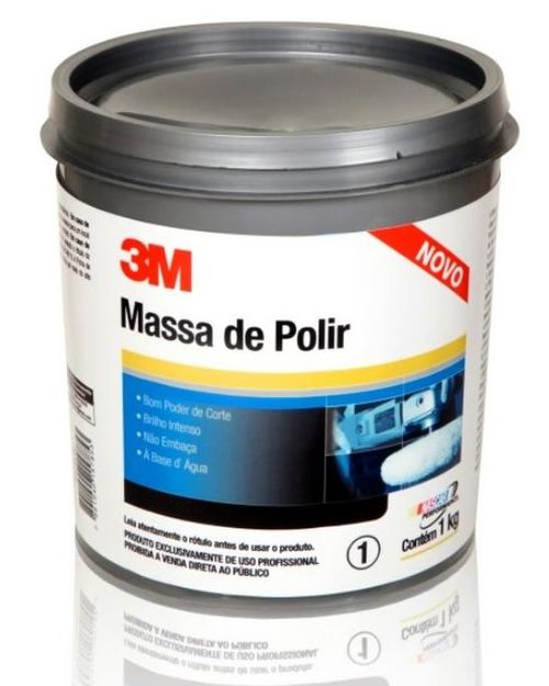MASSA P/POLIR BASE D'ÁGUA 3M 1KG ANTIGA 26633
