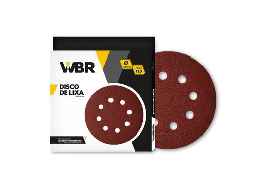LIXA DISCO PARA PAREDE GRAO 120 180MM WAGNER LIXA DISCO WAGNER