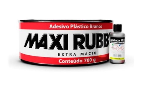 MASSA PLASTICA COM CATALIZADOR BRANCA 700G MAXIRUBBER ULTRA LIGHT 1MG015